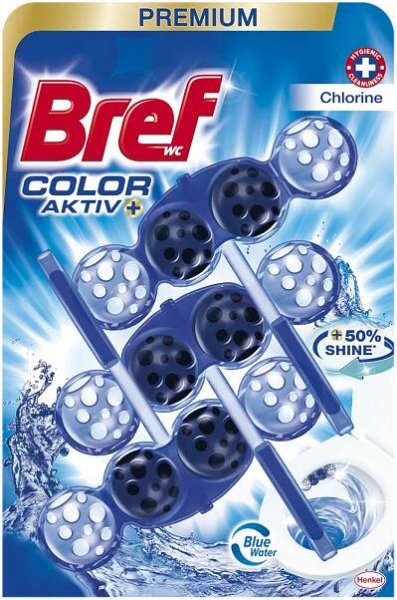 Bref Color Aktiv WC blok Chlorine 3 x 50g