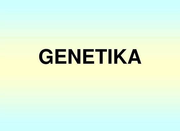 PPT - GENETIKA PowerPoint Presentation, free download - ID:5942636