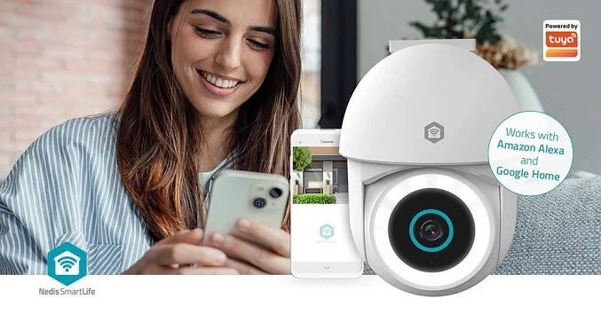 SmartLife otáčecí venkovní 3MP kamera se sirénou | Wi-Fi  WIFICO22CWT - obrázek č. 7