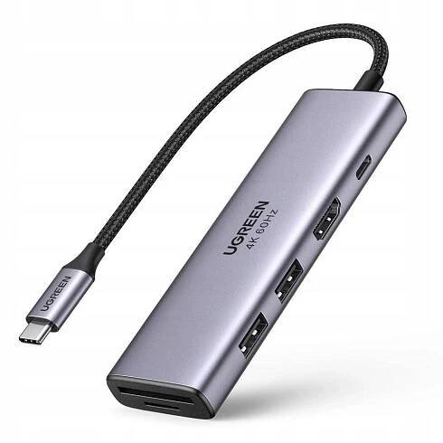 Notebook UGREEN 60384 Adapter 5v1 šedá (6957303863846)