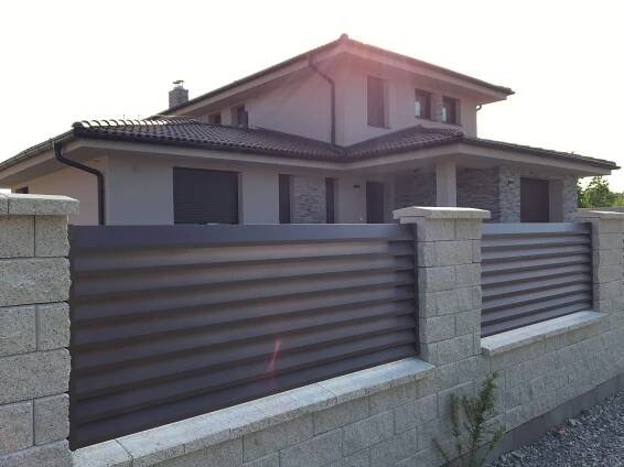 Hliníkový plot Porto - ELMAR