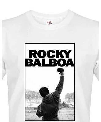 Pánské triko Rocky Balboa, Barva Bílá, Velikost 3XL, Canvas Pánské tričko s krátkým rukávem Bezvatriko.cz 2082