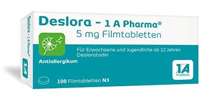 Tablety proti alergii 1A PHARMA Deslora, 5 mg potahované tablety vítěz testu 2025 koupit