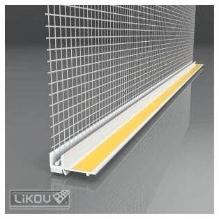 Lišta okenní APU s tkaninou VERTEX 6mm/2,4m s krycí lamelou bílá