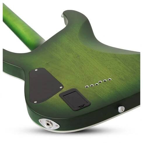 Schecter C-1 Platinum, Satin Green Burst