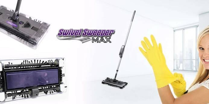 Nová verze Swivel Sweeper MAX! Bezdrátový AKU vysavač
