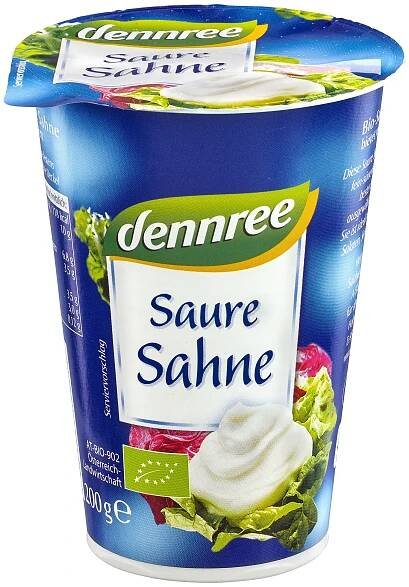 Smetana zakysaná 200 g BIO  DENNREE Dennree