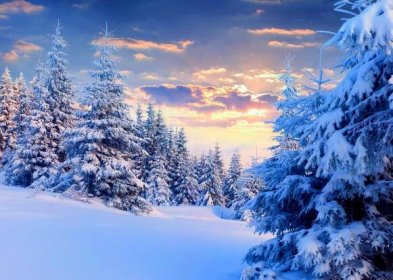 Enjoy the beauty of winter in this breathtaking landscape. Wallpaper