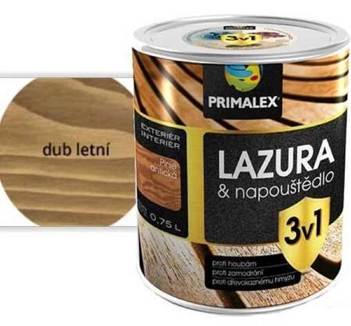 Primalex Lazura 3v1 5 l dub letní od 1 650 Kč