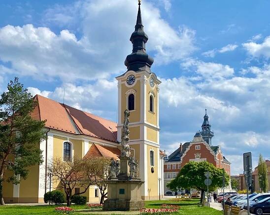 Masarykovo náměstí v Hodoníně.