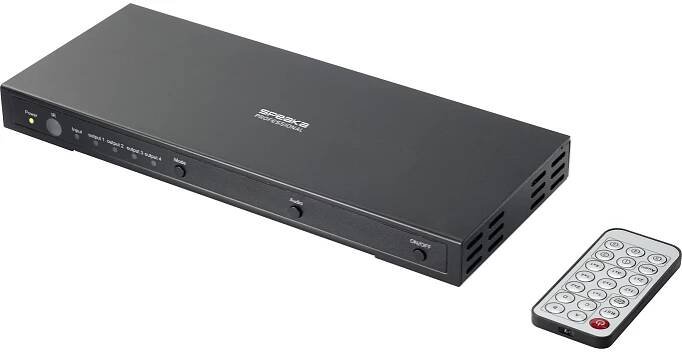 <br>  SpeaKa Professional<br>  <br>  1 + 4 porty<br>  HDMI přepínač<br>  UHD 4K @ 60 Hz<br>