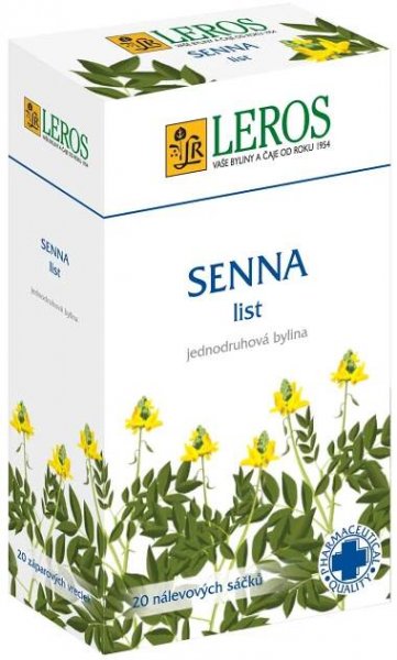 Fotografie Leros List Senny perorální léčivý čaj sáčky 20 x 1.5 g