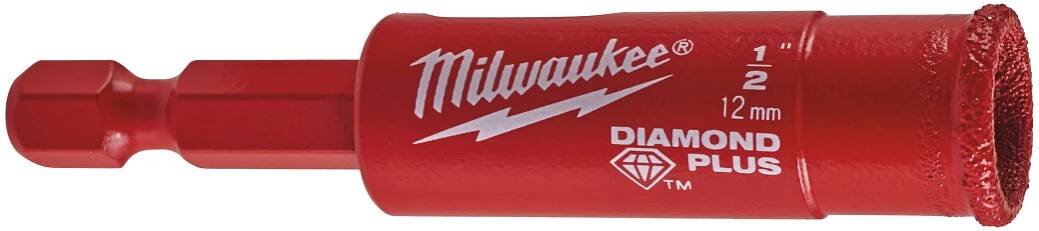 MILWAUKEE Vrták na mokré / suché vrtání Diamond PlusTM ∅ 12 mm - Redtool.cz
