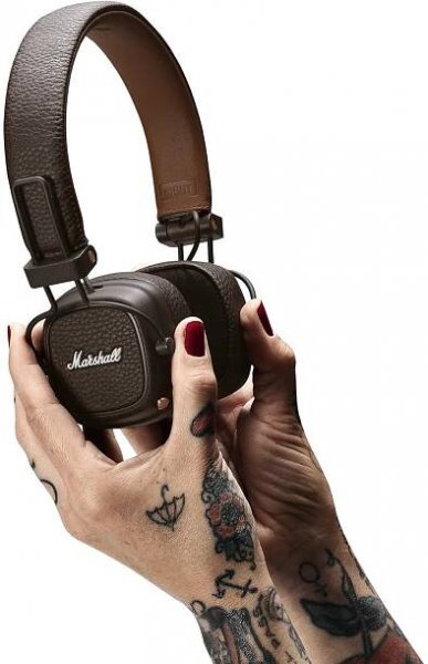 Sluchátka Marshall Major III Bluetooth hnědá