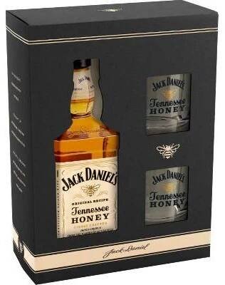 Jack Daniel´s Honey 0,7l 35% (dárkové balení 2 skleničky)