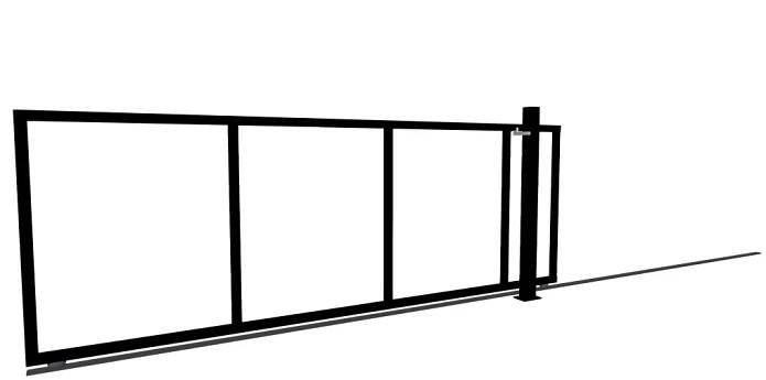 POSUVNÁ BRÁNA POJEZDOVÁ (d)2,5/3,1m.(v)1,0m.-BARVA