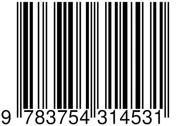 May include: A black and white barcode with the numbers 9 783754 314531 printed below it. The barcode is composed of vertical black bars of varying widths on a white background.  The numbers are clearly visible and are likely a product identification code, commonly used in retail and inventory management. The image is sharp and the contrast between the black bars and white background is high, ensuring readability.