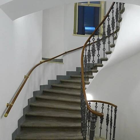 Rekonstrukce schodiště, imitace betonu
