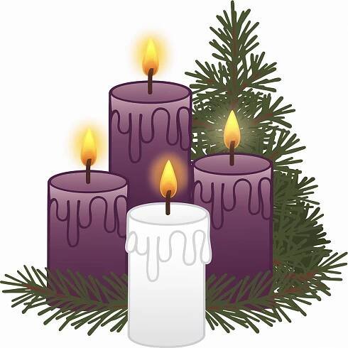 Vektorový obrázek Adventní svíčky 