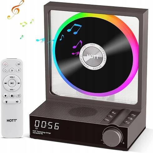 Stacionární CD přehrávač Reproduktor Čtení USB karet SD HiFi vstup Dálkové ovládání AUX