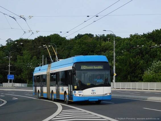 Fotografie Solaris Trollino 18 III AC 3801 Dopravní podnik Ostrava