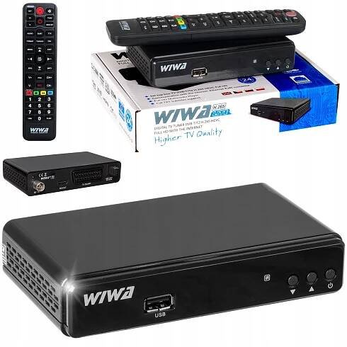 DEKODÉR POZEMNÍ TELEVIZNÍ TUNER WIWA HEVC DVB-T2 HDMI USB PILOT H.265 Druh tuneru DVB-T2