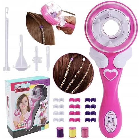 Dětský zaplétač copánků Fashion Girl 24,5 cm růžový