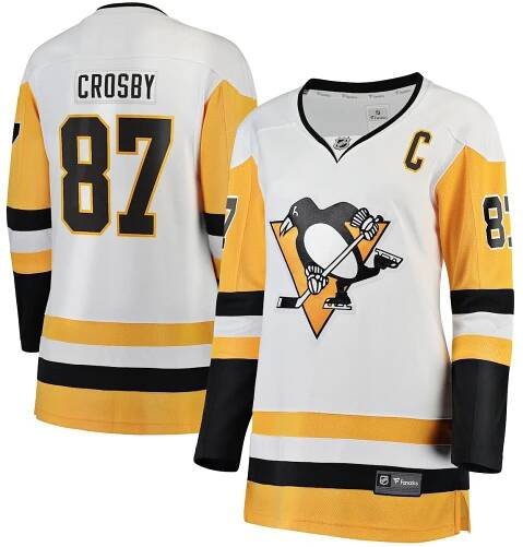 Women's Pittsburgh Penguins Sidney Crosby Fanatics White  Breakaway Jersey