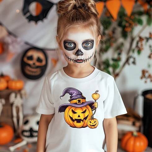 DĚTSKÉ tričko Zlá dýně v klobouku na Halloween DÁREK a BONUS Stav balení originální