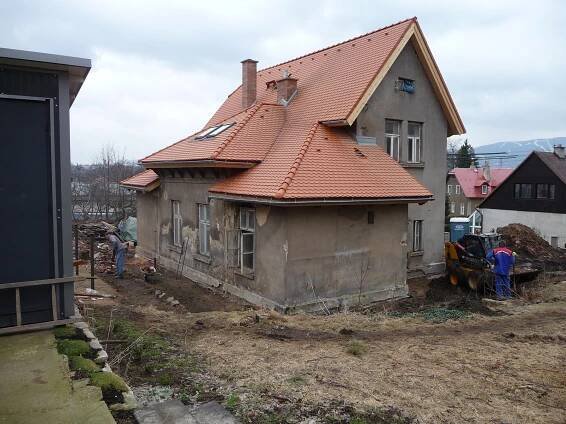 Rekonstrukce RD v Liberci - Izolace František Hroz