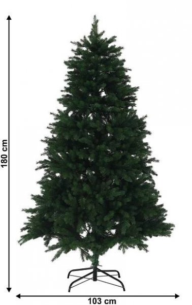 Vánoční stromek, full 3D, zelená, 180 cm, CHRISTMAS TYP 11