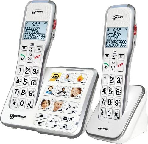 geemarc 3521350009033 Geemarc AmpliDECT 595-2 Schwerhörigentelefone + Bildtasten