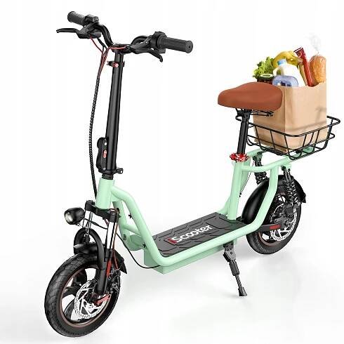 iScooter i12 elektrokoloběžka 12" 500W 36V 7,5Ah 40km/h 35km zelená