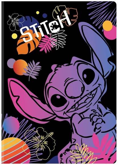 Školní sešit 464 - Stitch Black - A4, linkovaný, 60 listů - 91439PTR