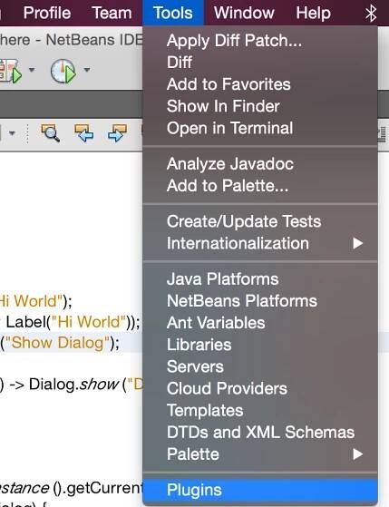 Select Tools -> Plugins in the menu