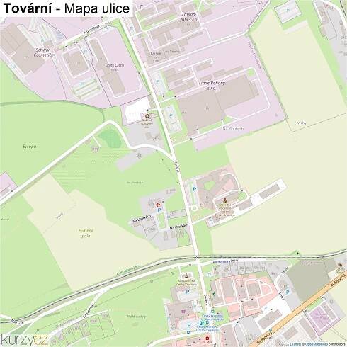 Tovární - mapy | Kurzy.cz