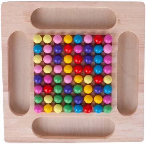Dřevěná hra KWADRYLION Montessori Ball Puzzle Mosaic