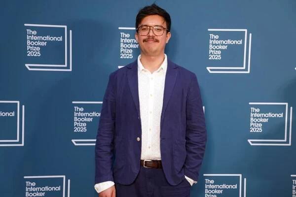 Phil Wang at the International Booker Prize 2025 ceremony