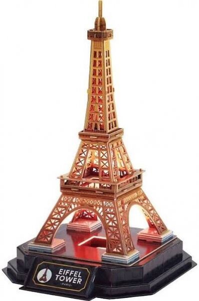 CubicFun 3D puzzle s LED Noční edice Eiffelova věž 51 dílků