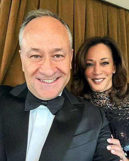 Doug Emhoff and Kamala Harris