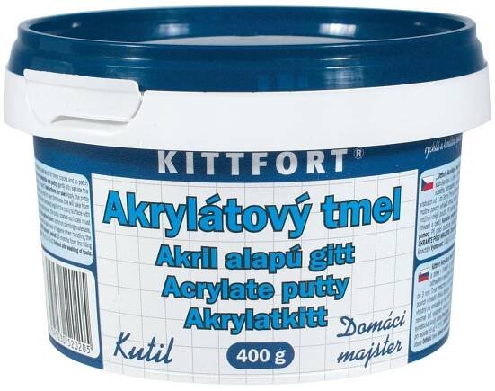DrogerieNovy.cz. Kittfort, Akrylátový tmel, Kutil, 400 g