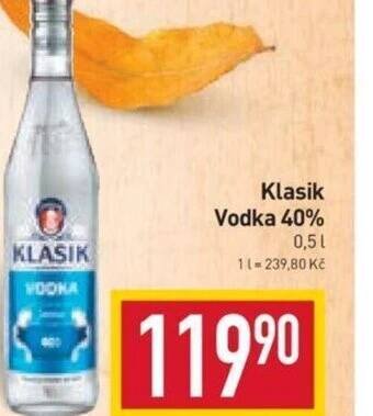 Billa Klasik Vodka 40% nabídka