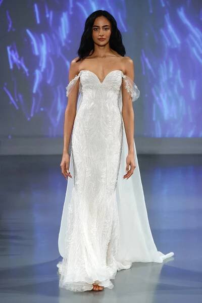 Ines Di Santo Spring 2025 Bridal Couture Collection - Eveline Dress, Front View
