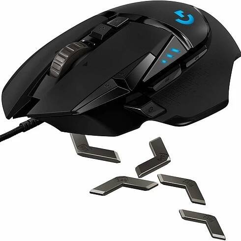 Logitech G502 HERO/Herní/Optická/Pro praváky/25 600 DPI/Drátová USB/Černá