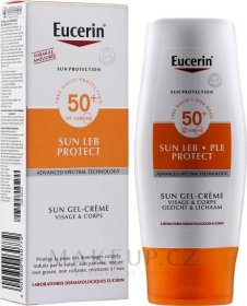 Sun Protection Leb Protect Cream-Gel SPF50 - Tělový opalovací krém-gel s UV ochranným faktorem SPF 50