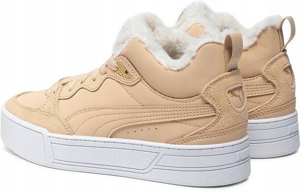 Dámské zimní boty Puma Skye Demi Teddy vel. 35,5 Vysoké zateplené kožené Značka Puma