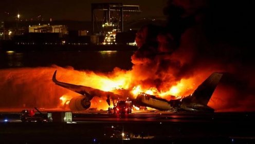 Japan Airlines plane crash kills 5 coast guard crew, as 367 passengers escape