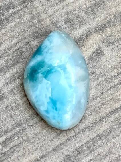 LARIMAR - šperk.kabošon, drahokam,17x11x5 mm 8 Ct ,minerál, DOMINIK.r - Minerály a zkameněliny