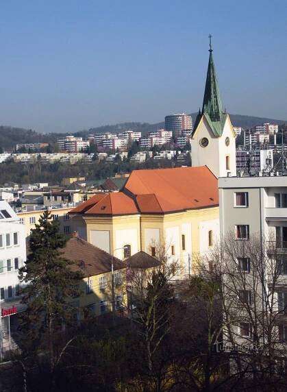 Zlín - kostel sv. Filipa a Jakuba