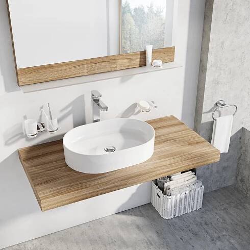 RAVAK Umyvadlo na desku Ceramic Slim O